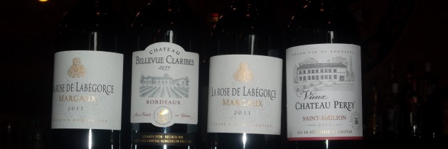 Uma tentadora amostra dos vinhos de Bordeaux