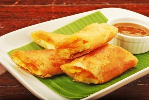 Turon - Rolinho de banana caramelada - IV Festival Filipino - Porto Alegre Bistrô